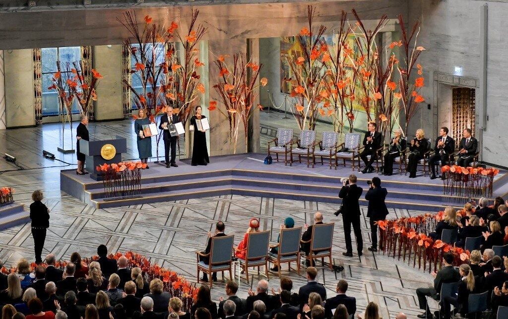 A cerimônia do Prêmio Nobel da Paz aconteceu neste sábado (10)