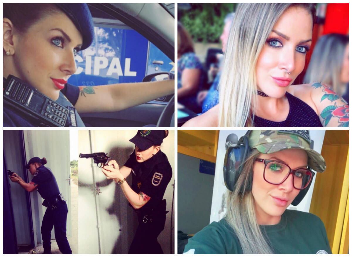 Paula Barreira é Guarda Municipal de Campinas. Sua beleza tem chamado a atenção não apenas pela cidade do interior paulista, mas também nas redes sociais