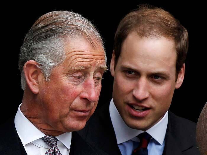 Rei Charles III e príncipe William