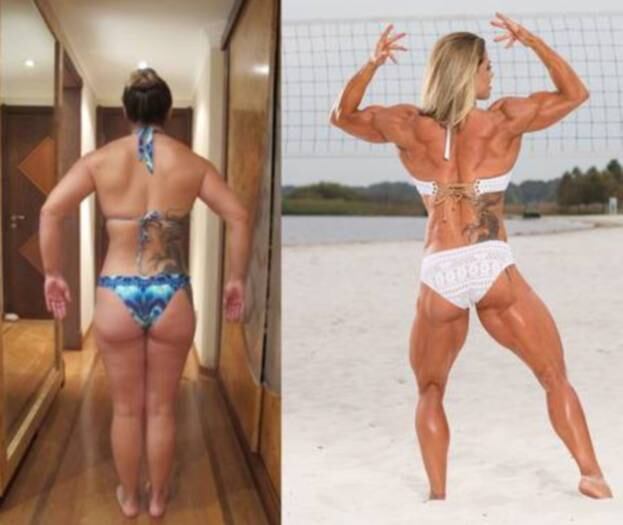 A gata conquistou três títulos em apenas um ano: Orlando Europa, Dayna Cadeau Classic e All South. De acordo com o jornal Extra, a atleta de 38 anos bebe sete litros de água por dia para manter o corpaço, além de fazer dois cárdios por dia e treinar seis vezes por semana