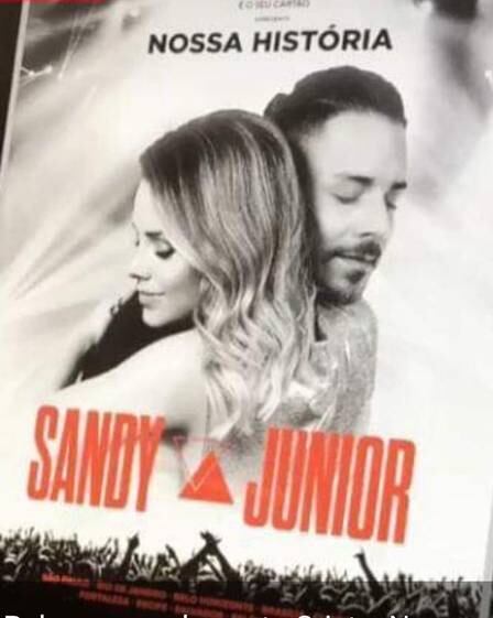 O cartaz da turnÃª que vai reunir Sandy e Junior nos palcos