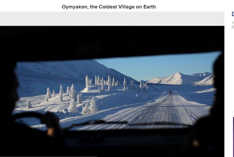 Apesar do frio, a paisagem é lindíssima em Oymyakon, na Rússia