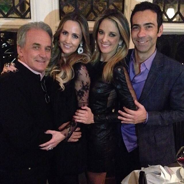 Ticiane Pinheiro e César Tralli prestigiam Otávio Mesquita