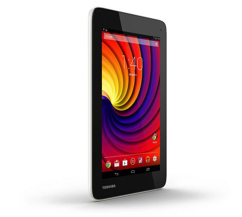 Toshiba Excite Go
O tablet com tela de 7 polegadas vem com Android 4.4 e processador Intel Atom Z3500 Series (“Moorefield”)