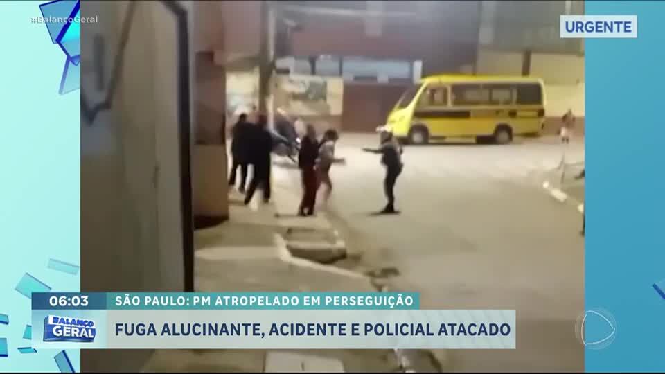 Parentes de suspeito de assalto atacam policial durante abordagem em Itapecerica da Serra (SP)