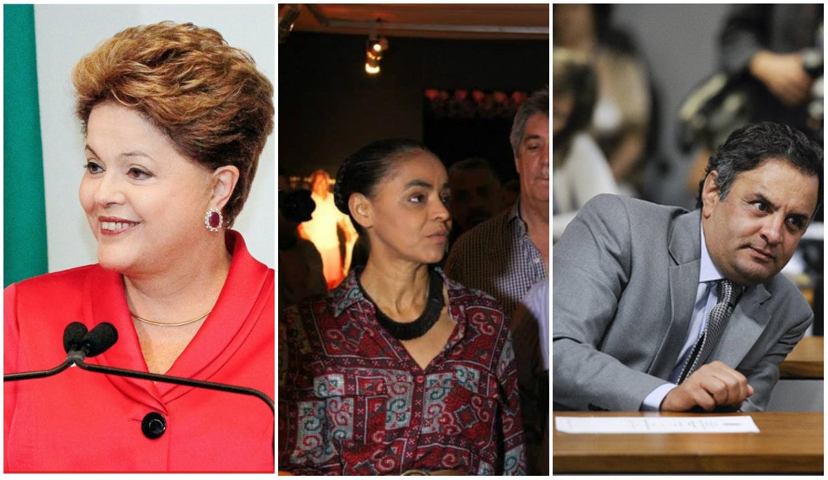 A menos de uma semana da eleição, Datafolha indica Dilma à frente de Marina tanto no 1º como no 2º turno