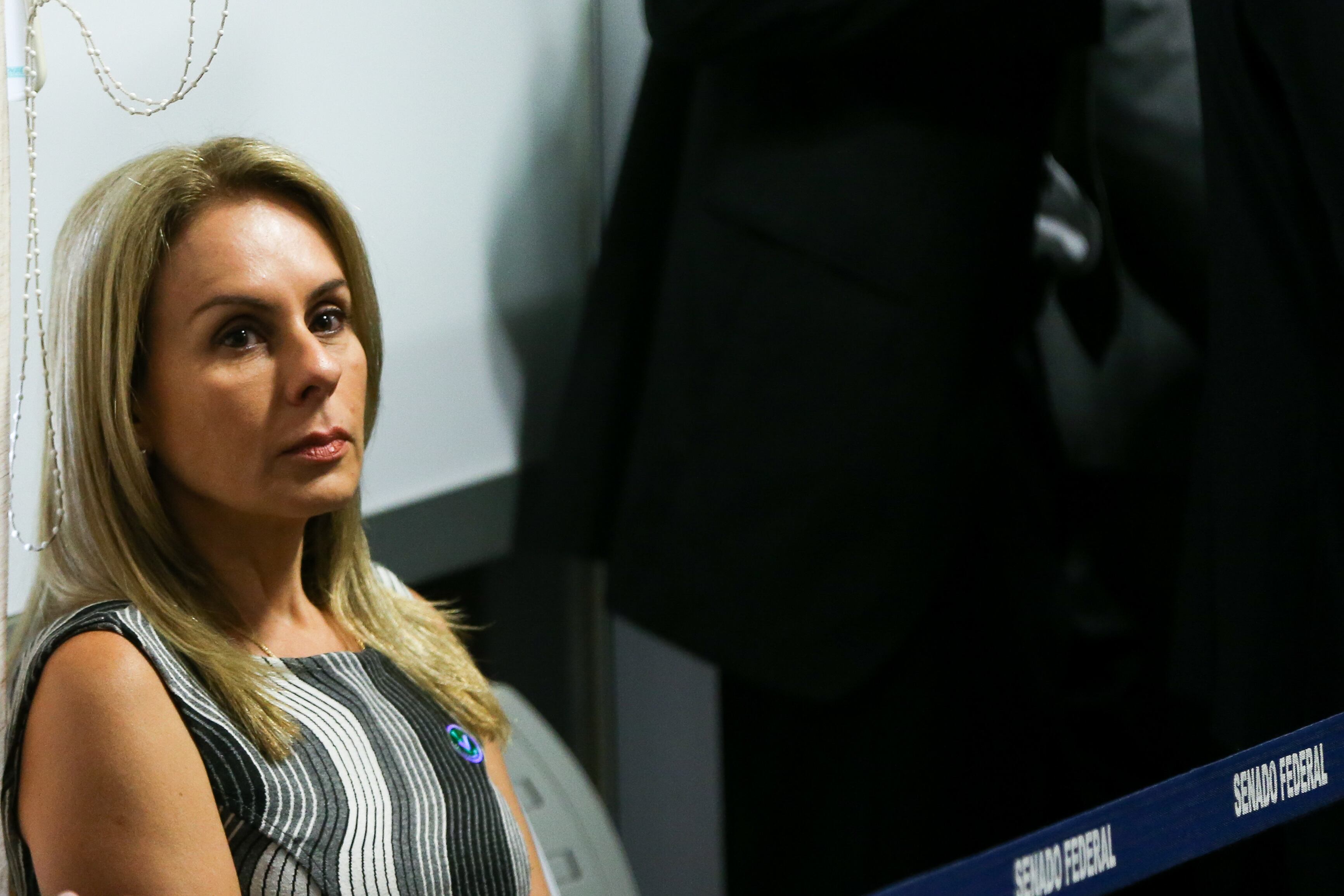 Brasília - Viviane Barci de Moraes, esposa do ministro licenciado da Justiça, Alexandre de Moraes, indicado para cargo de ministro do STF, na CCJ no Senado (Marcelo Camargo/Agência Brasil)