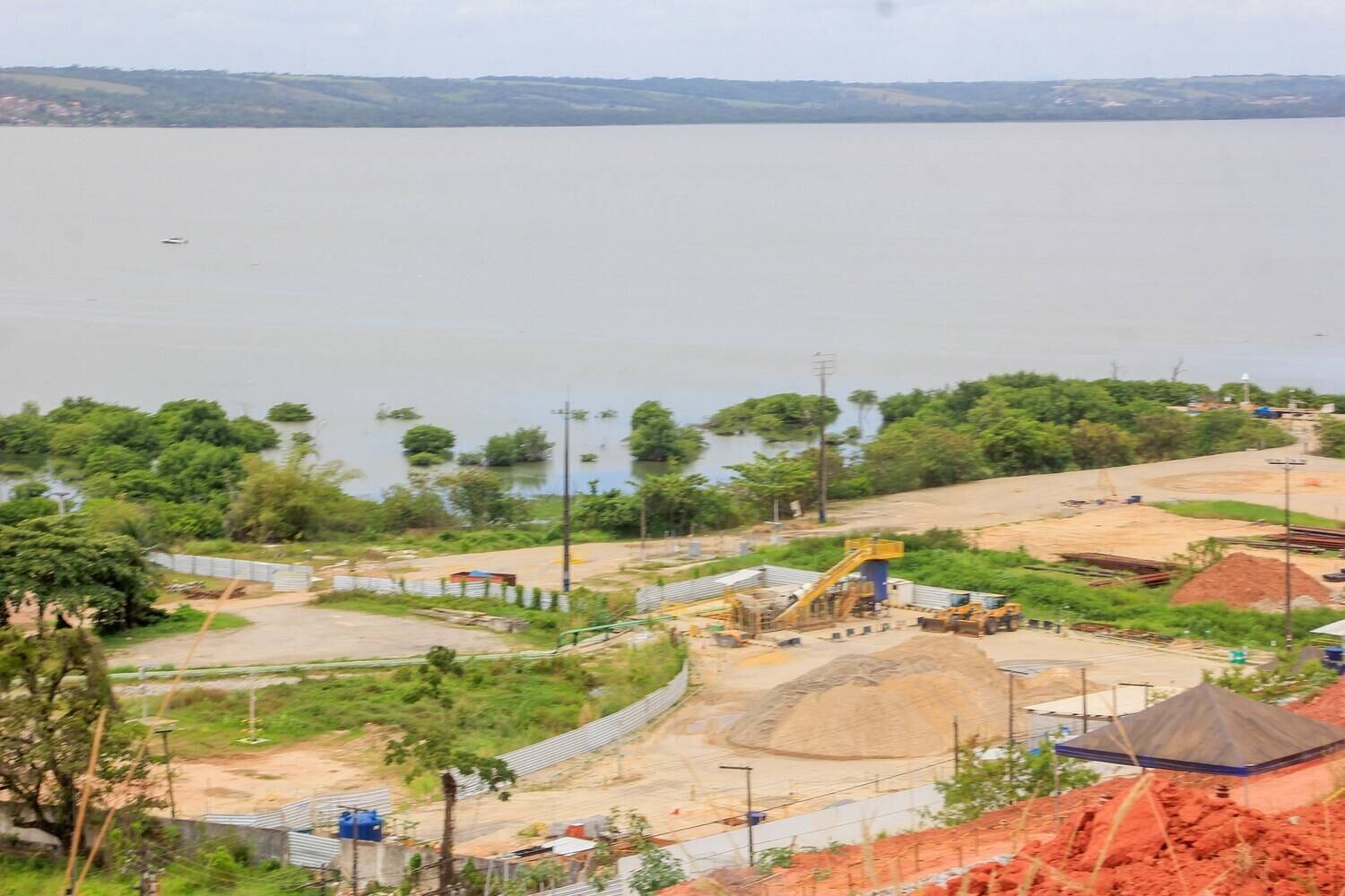 Lagoa Mundaú após rompimento de mina
