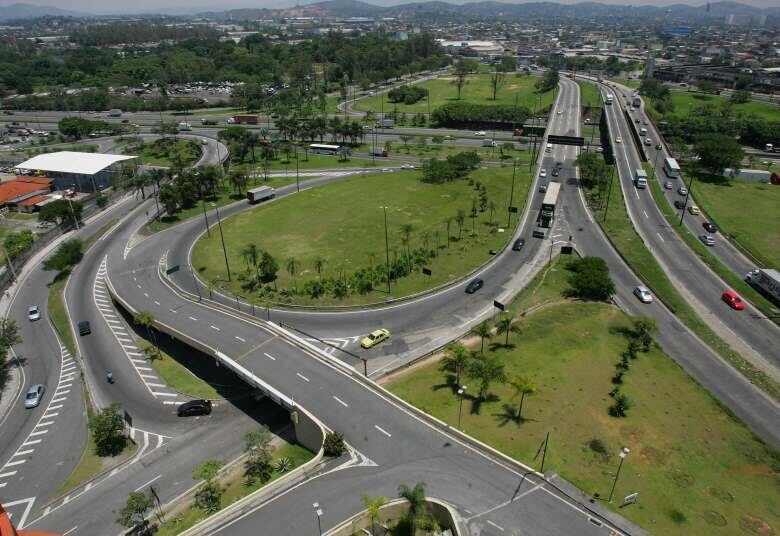 Imagem panorâmica do trevo das Margaridas, local em que se estuda construir nova rodoviária no Rio