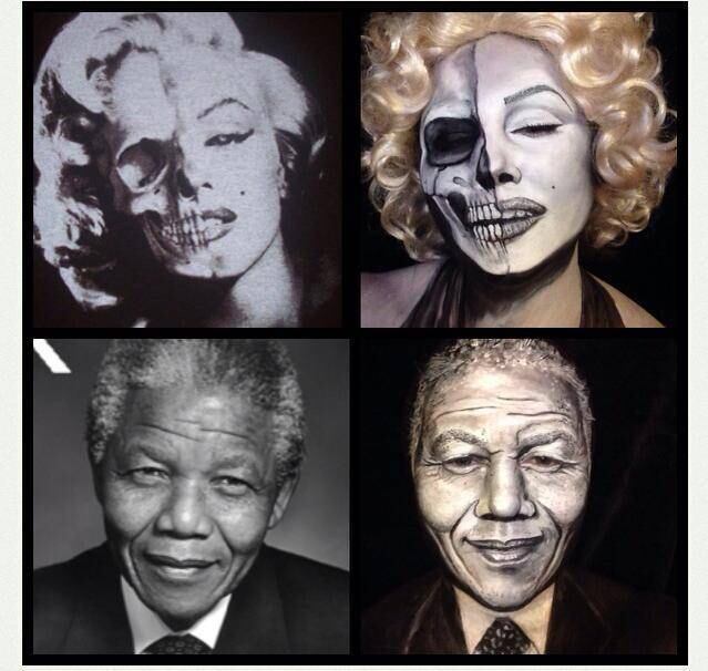 Marilyn Monroe e Nelson Mandela