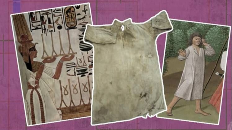 A camisa branca foi usada por egípcios e cavaleiros da Idade Média, que precisavam de um tecido que os protegesse dos ferros das armaduras