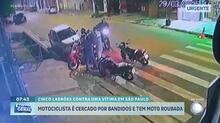 Motociclista é cercado por bandidos e tem veículo roubado em São Paulo