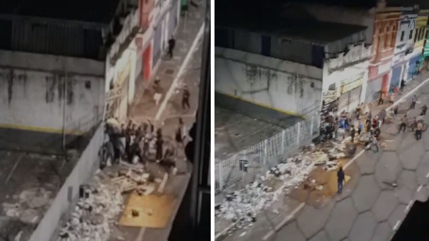 Estabelecimento foi invadido por um grupo de pessoas