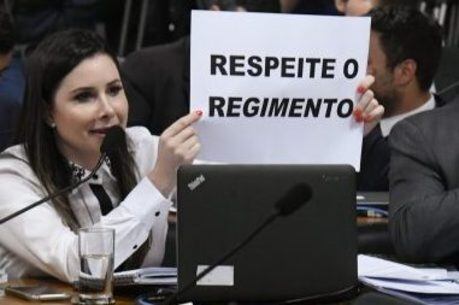 Caroline de Toni protestou contra CPMI das Fake News