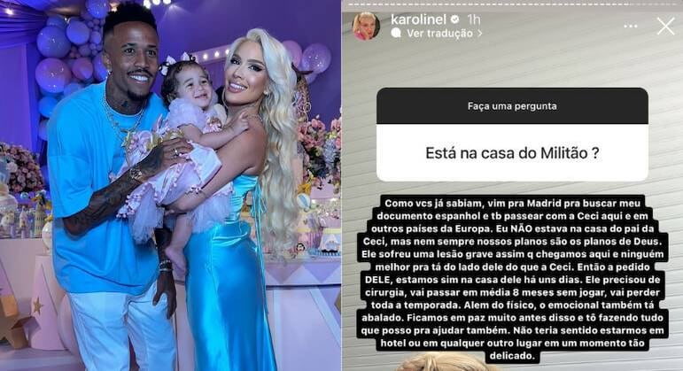 O Éder Militão sofreu uma lesão grave e está fora da temporada 