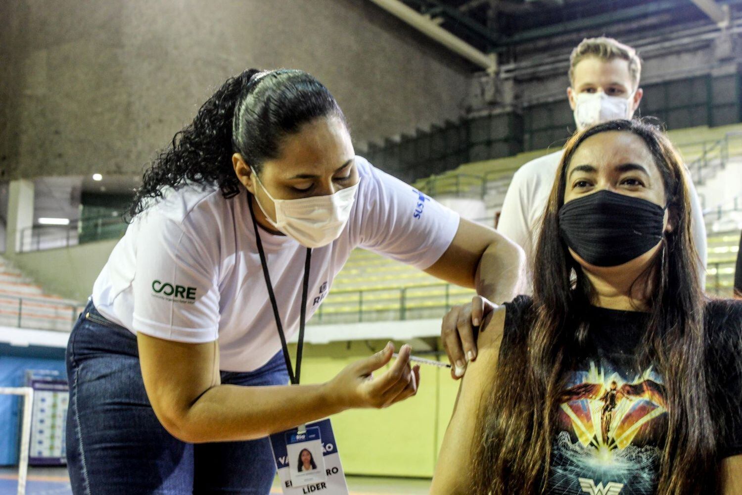 Inauguração posto de vacinação em Campo Grande, no Rio de Janeiro (RJ)
