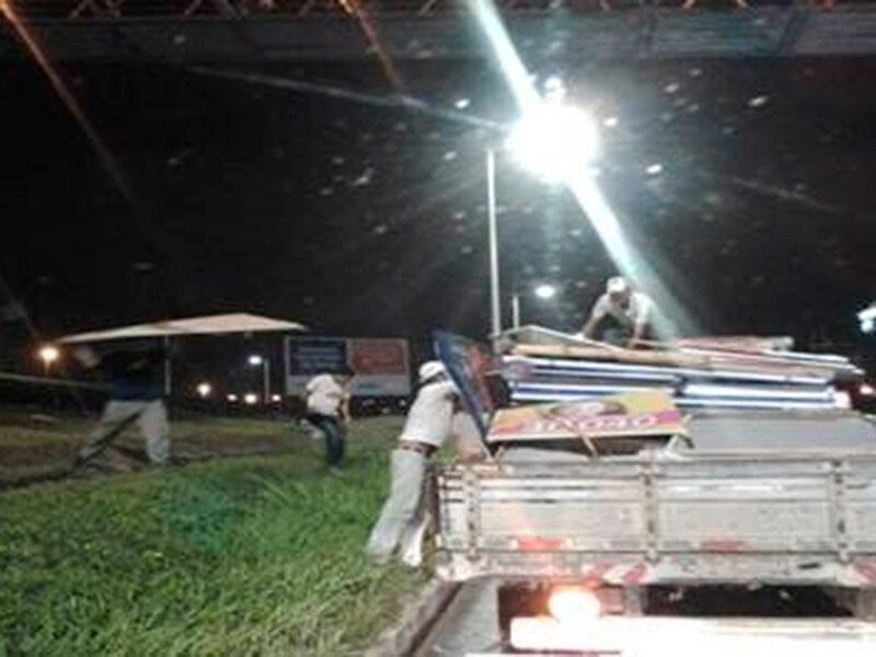 Materiais recolhidos foram encaminhados ao depósito da Limpurb, na Rodovia BR 324.