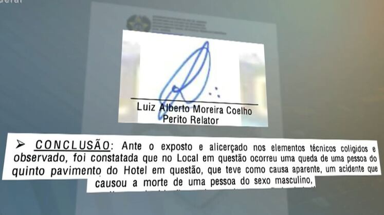 Laudo confirmou que Kevin morreu por acidente após se pendurar no parapeito da janela. A causa da morte foi por hemorragia e traumatismo craniano