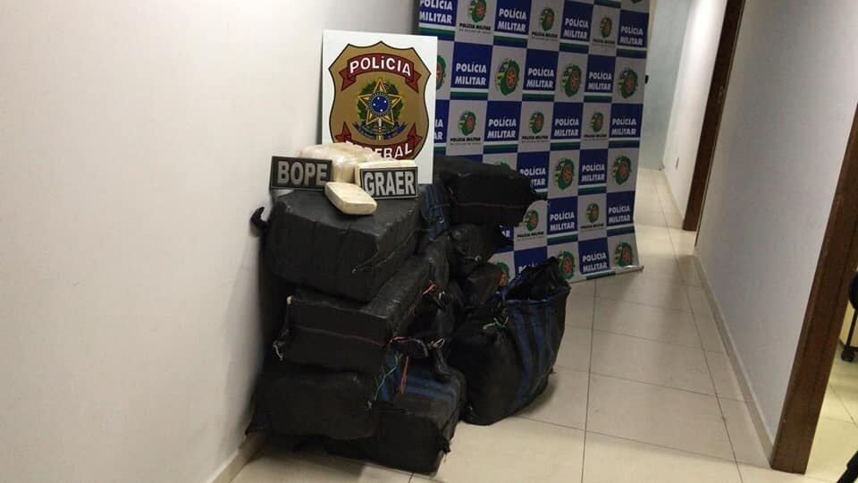 500 quilos de pasta base de cocaína foram apreendidos