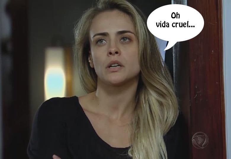 Mantenha a calma, porque tudo pode piorar

+ Iago confessa a Mossoró que é o assassino da flecha. Assista!
+ Tecidos nobres e tons suaves! Aposte no visual clássico de Clarice
+ “Deixo meu obrigado ao público e equipe”, diz Pedro Caetano
