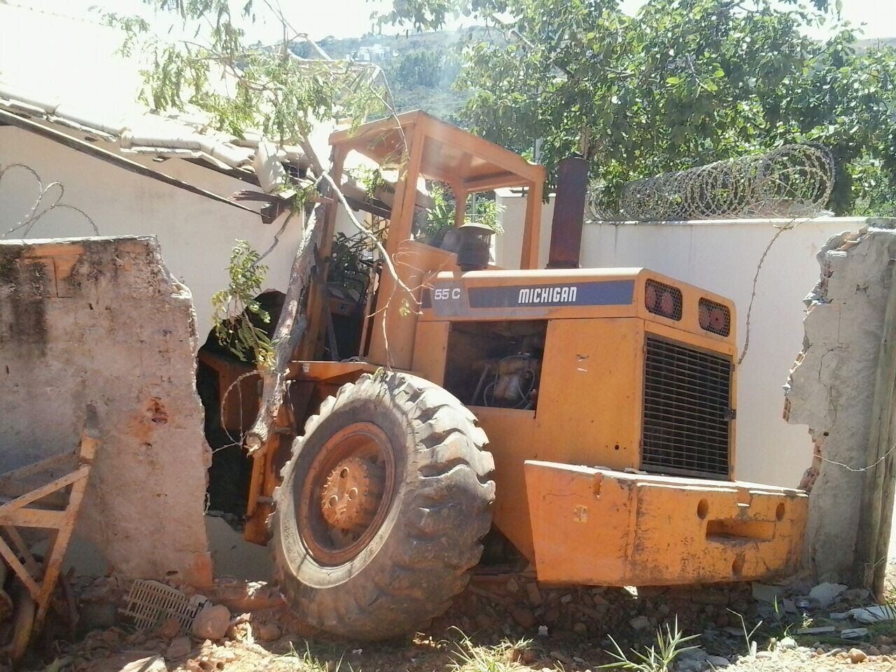 Por sorte não havia ninguém em casa
