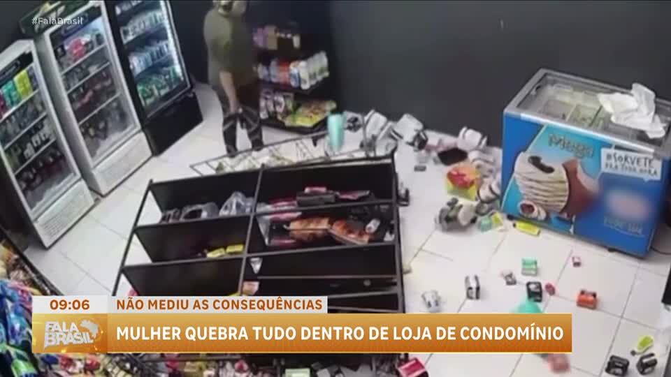 Mulher destrói loja de conveniência após perder eleição para síndica de condomínio