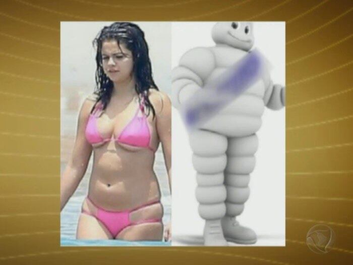As fotos de Selena renderam milhares de críticas na internet, a cantora foi compara a um boneco cheio de dobras
+ Celebridades sofrem com patrulha dos fãs