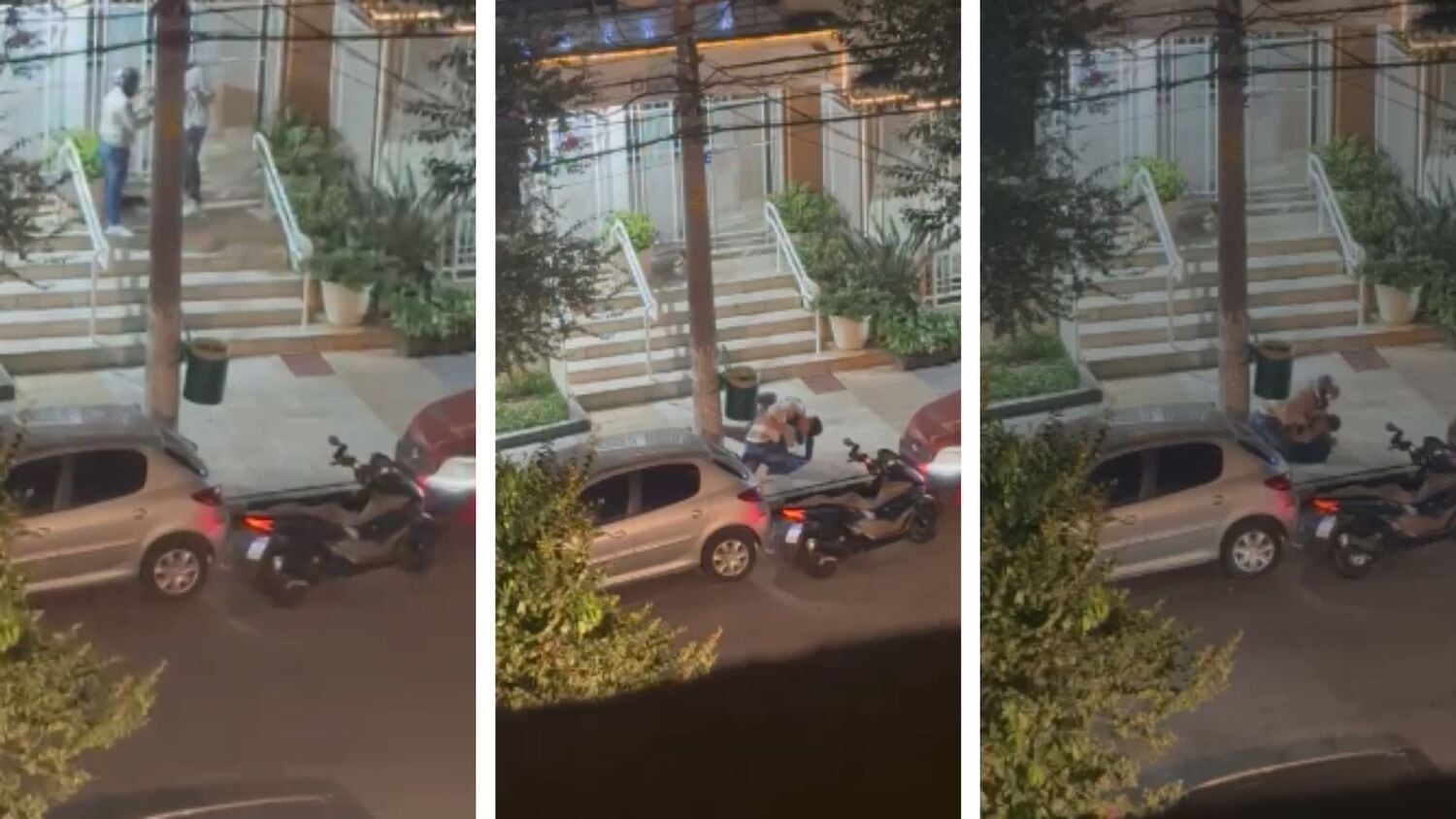 Moradores do bairro gravaram o momento em que o adolescente é baleado