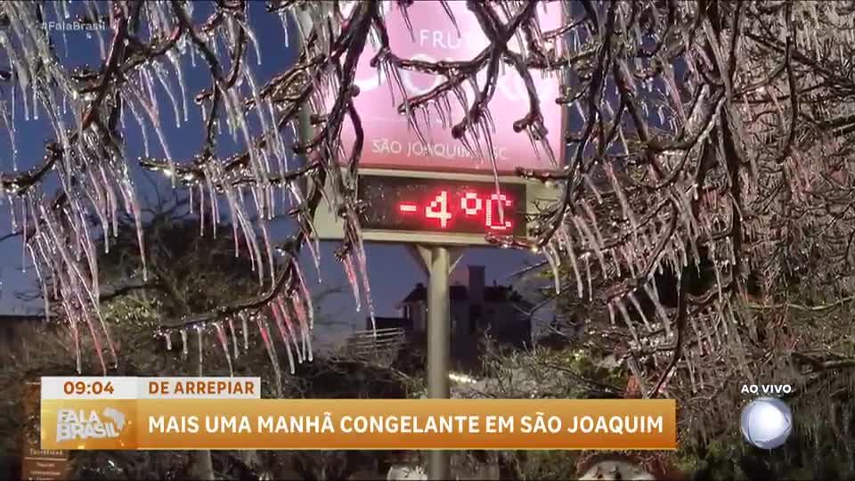 Nova onda de frio derruba temperatura em São Paulo e provoca geadas no Rio Grande do Sul