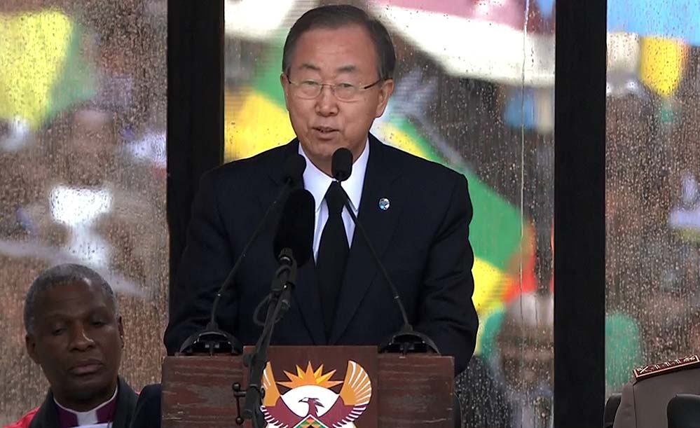 “A África do Sul perdeu um herói. O mundo perdeu um mentor”,
disse o chefe da ONU em seu discurso nem Johannesburgo