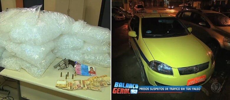 Polícia encontrou 13 mil cápsulas para armazenar drogas em táxi pirata na comunidade do Mandela, zona norte do Rio