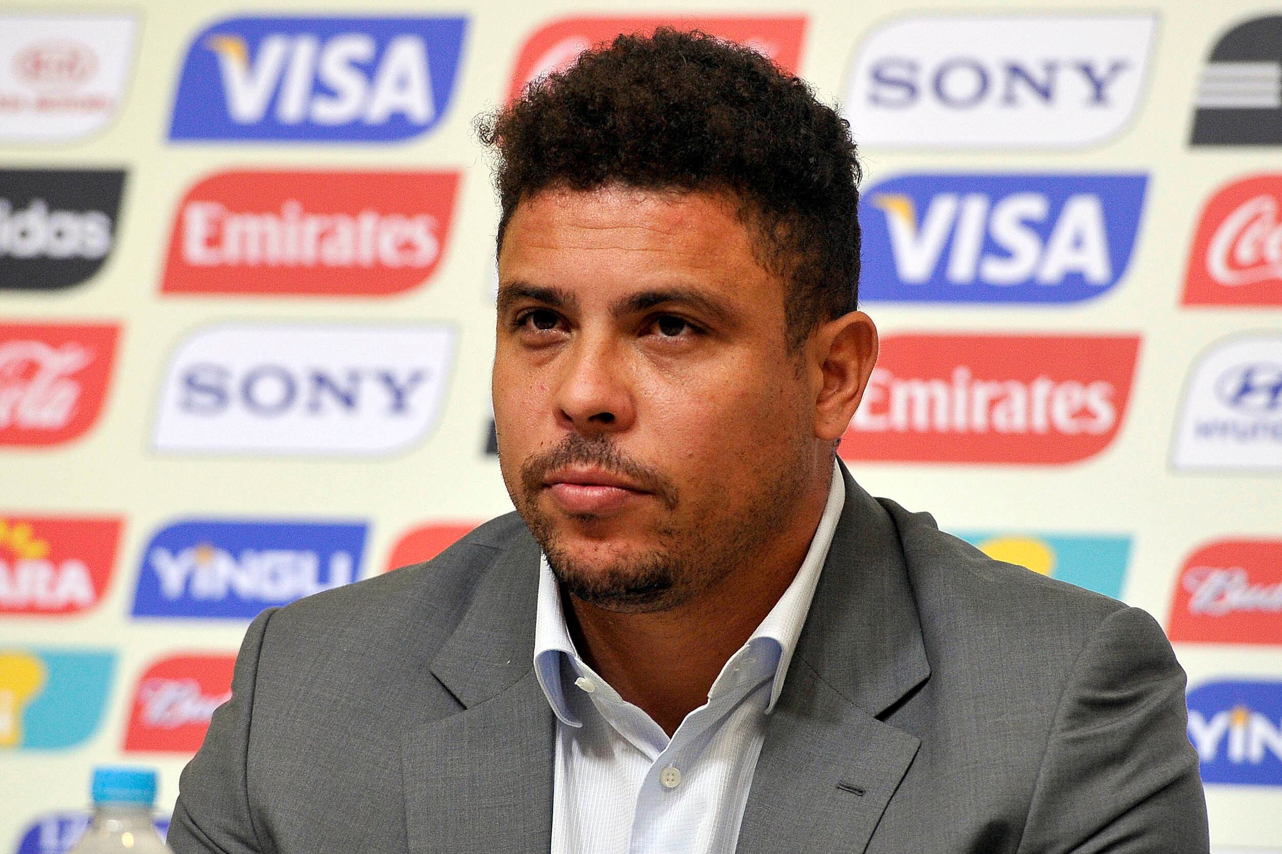 Ronaldo em coletiva de imprensa