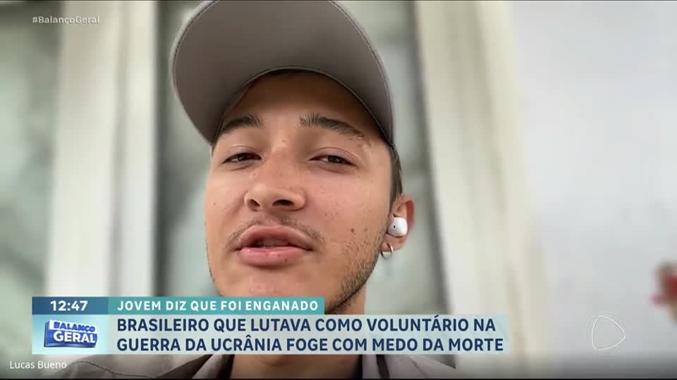 Brasileiro que lutava como voluntário na guerra da Ucrânia foge com medo da morte