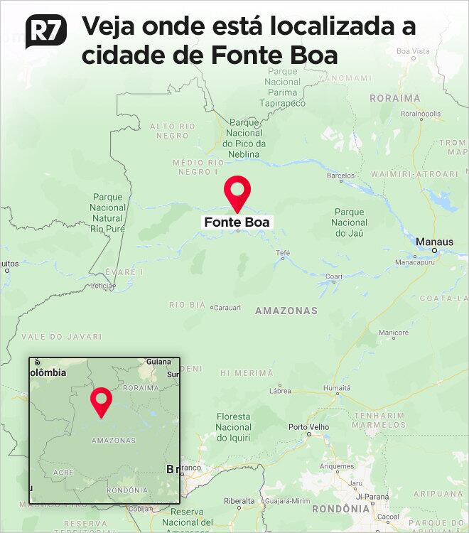 Fonte Boa, no Amazonas, fica a 678 quilômetros da capital, Manaus
