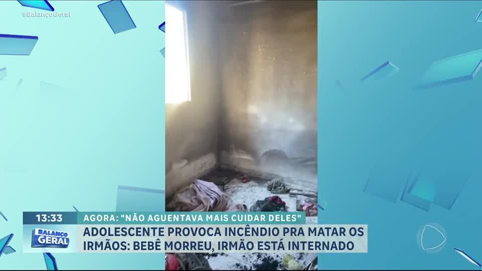 Bebê morre e irmão fica ferido após incêndio provocado por adolescente em Guarujá (SP)