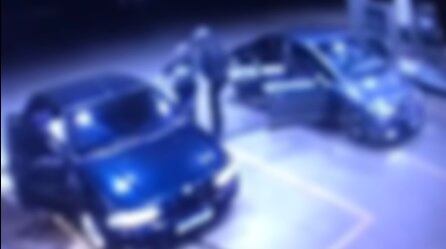 Imagens mostram a vítima terminando de abastecer o carro