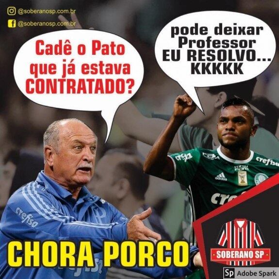 Os memes do retorno de Alexandre Pato ao Tricolor