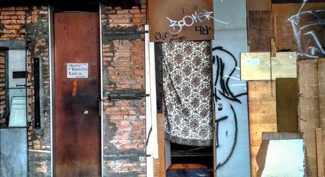 Um dos andares da ocupação do Wilson Paes de Almeida