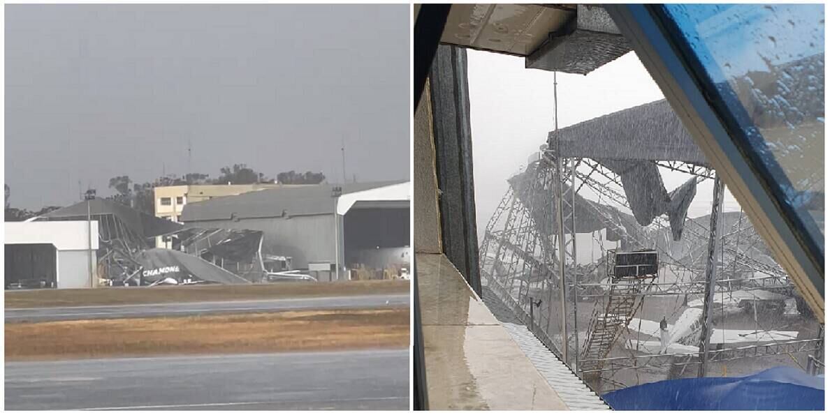 Aeronaves foram atingidas