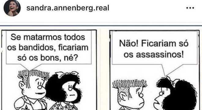 Postagem de Sandra Annemberg