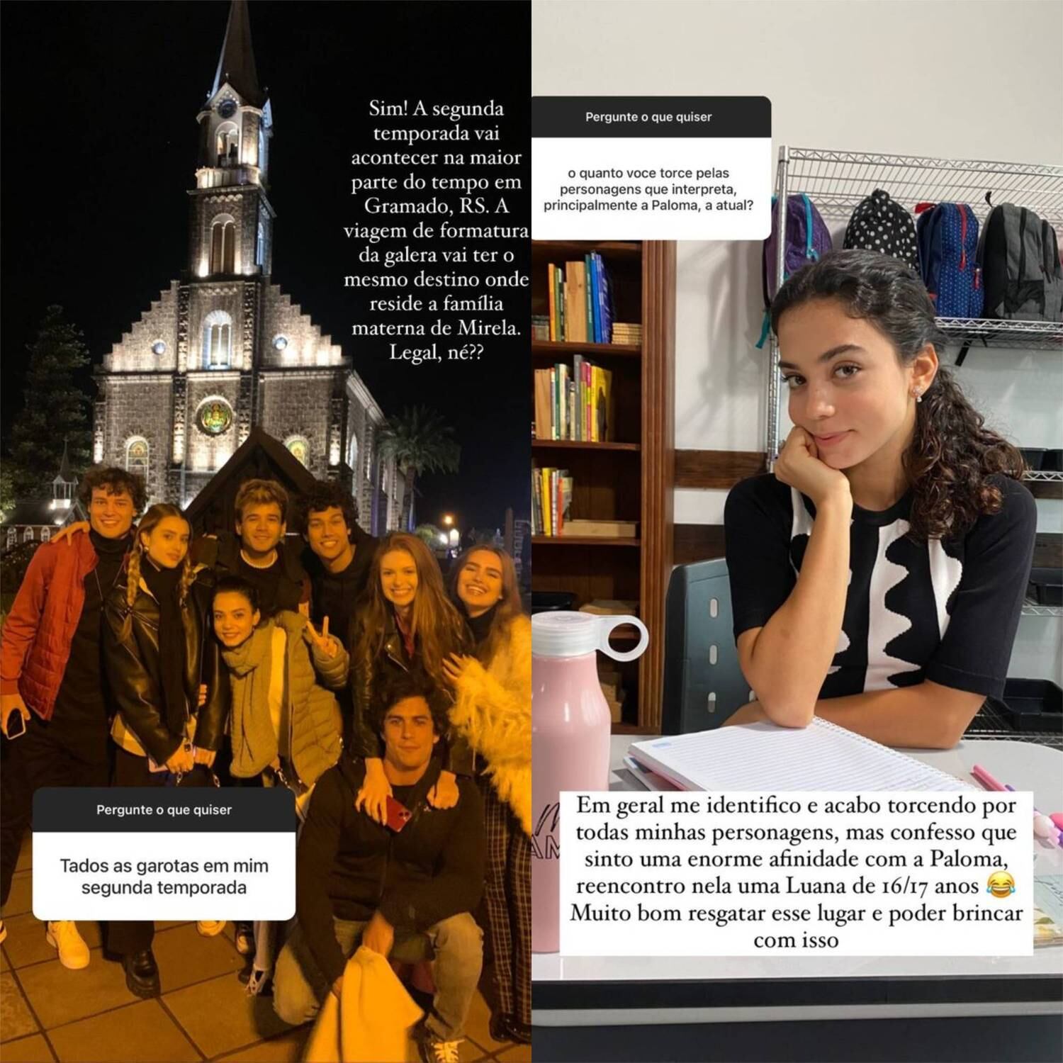 Atriz interagiu com seguidores nas redes sociais e revelou bastidores de Tagem