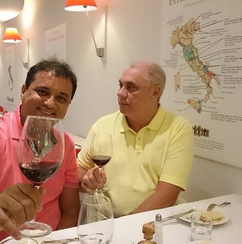 Marcelo Rezende e Geraldo Luís viajam juntos de navio