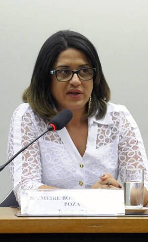 Meire Poza participou de reunião da CPI Mista da Petrobras nesta quarta (8)