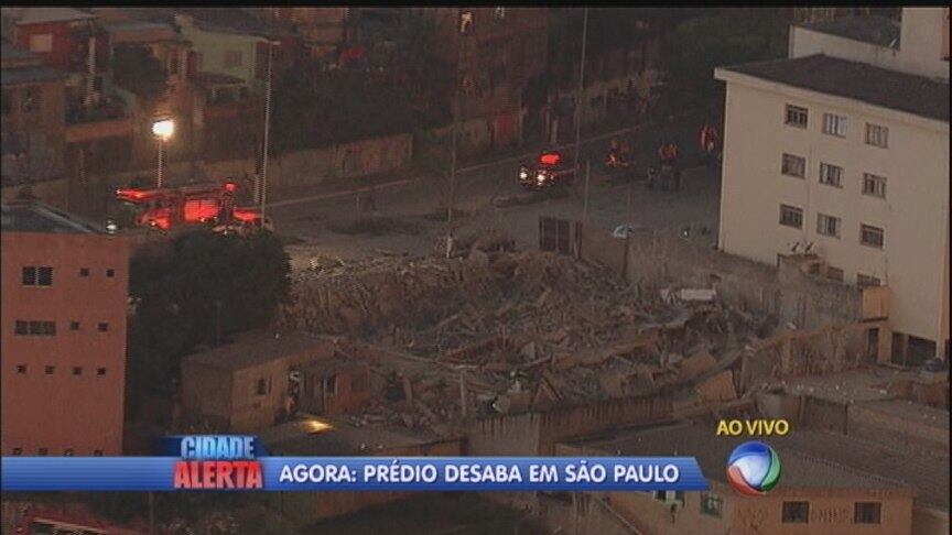 Um prédio em construção desabou no começo da noite desta segunda-feira (2), por volta das 19h20, na avenida Presidente Humberto de Alencar Castelo Branco, na Vila Augusta, em Guarulhos, Grande São Paulo