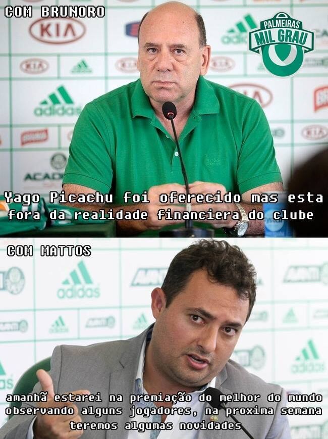 Brunoro deixou muito a desejar no Verdão