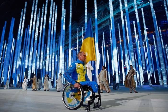 Mykhaylo Trachenko representou a Ucrânia na cerimônia em Sochi