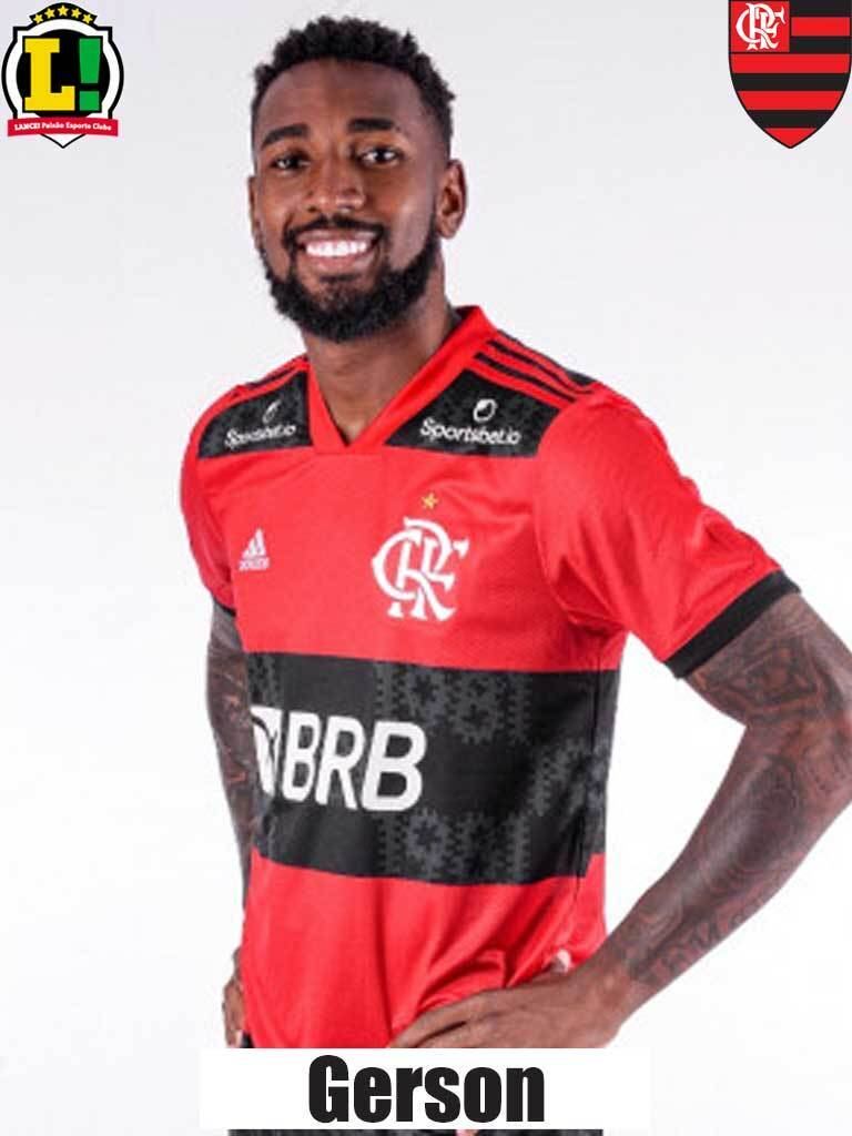 Gerson: 6,5 – Foi a mente pensante do Flamengo no primeiro tempo. Essencial na distribuição do jogo, também ajudou no sistema defensivo.