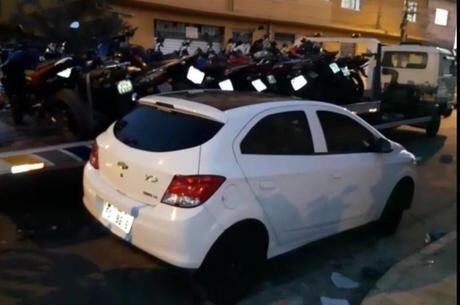 Motos apreendidas em operação contra pancadão
