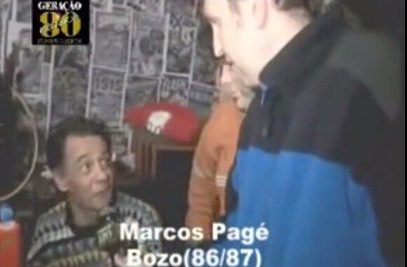 Marcos Pagé entrou como o personagem Bozo no SBT em 1986. Ao programa Geração 80, o ator conta que, na época fazia parte da banda do Bozo, e naquele momento a emissora havia aberto inscrições para palhaços circenses
