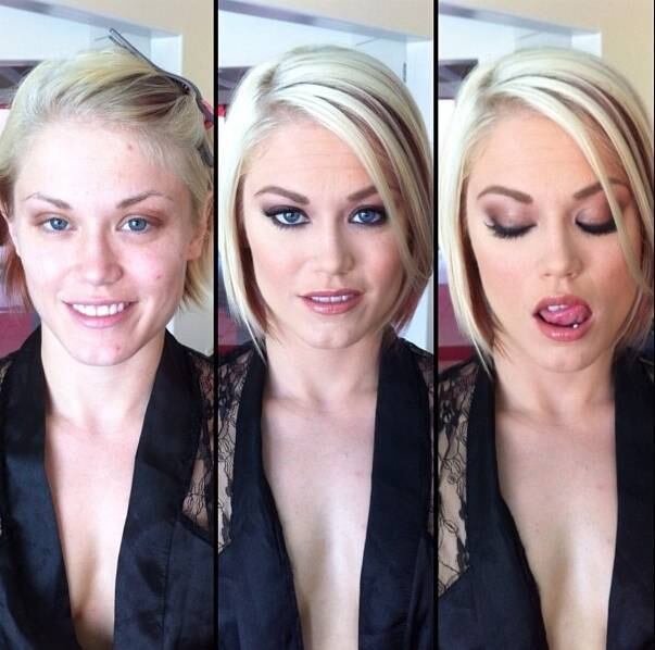 A atriz Ash Hollywood é uma delas! Nos comentários das fotos, os seguidores ficam pasmos ver tamanha diferença entre a "real" atriz e a que é mostrada nos filmes...
